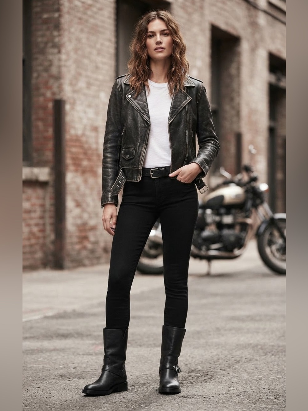 Zara black vegan leather moto boots. Womem’s size 41